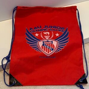 Red Drawstring Backpack